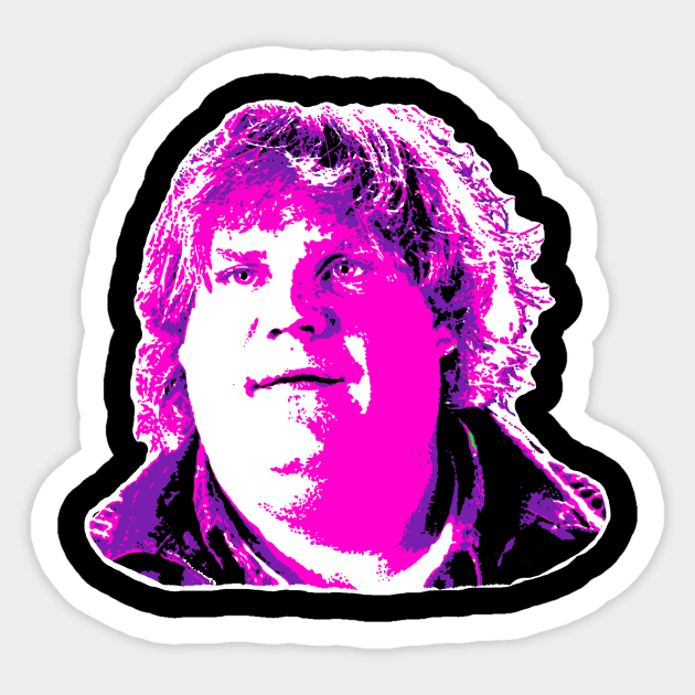 Original Portrait by Vagabond - Chris Farley - Black/Dark Color Tee Sticker by VagabondTheArtist